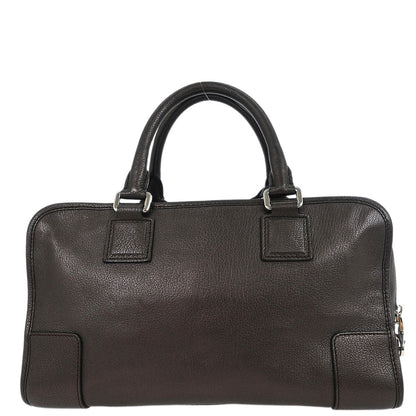 Loewe Metallic Brown Leather Amazona 28 Handbag