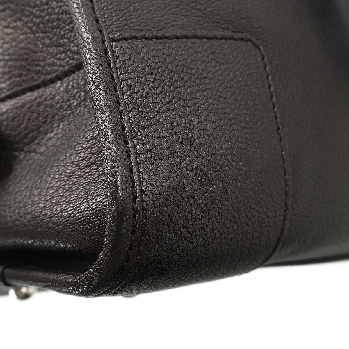 Loewe Metallic Brown Leather Amazona 28 Handbag