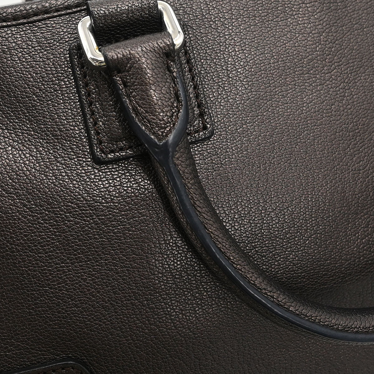 Loewe Metallic Brown Leather Amazona 28 Handbag