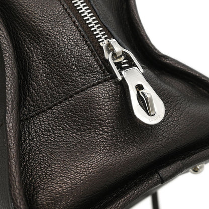 Loewe Metallic Brown Leather Amazona 28 Handbag