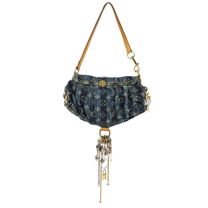 Louis Vuitton Blue Monogram Denim Mini Pleaty Raye Handbag M95332