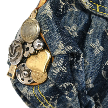 Louis Vuitton Blue Monogram Denim Mini Pleaty Raye Handbag M95332
