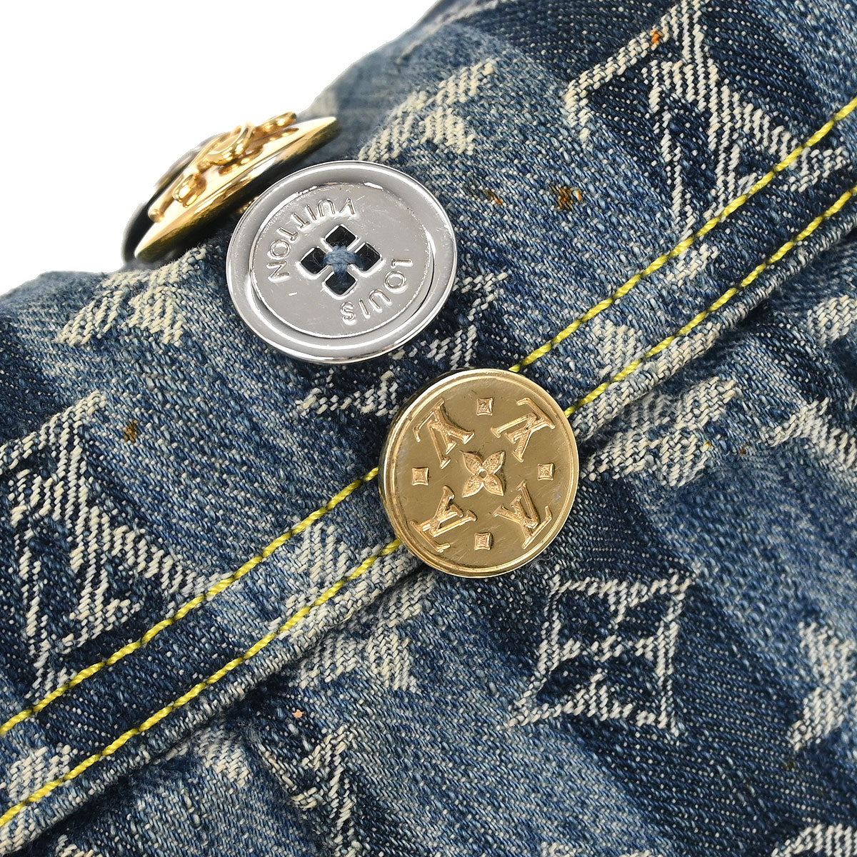 Louis Vuitton Blue Monogram Denim Mini Pleaty Raye Handbag M95332