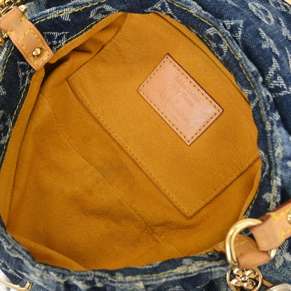 Louis Vuitton Blue Monogram Denim Mini Pleaty Raye Handbag M95332