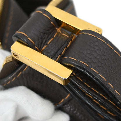 Loewe * Brown Leather Shoulder Bag