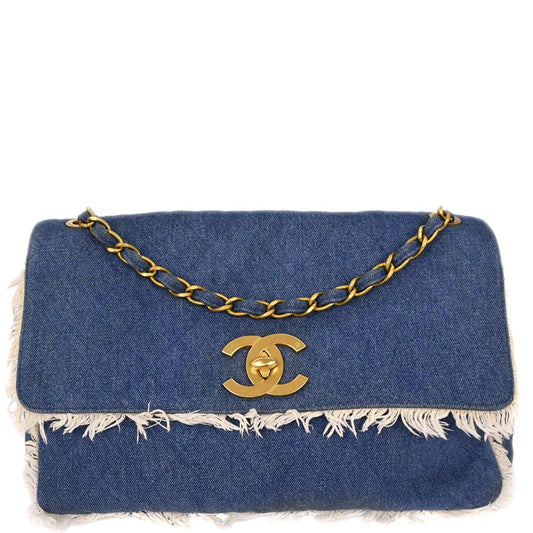 Chanel Blue Denim Shoulder Bag