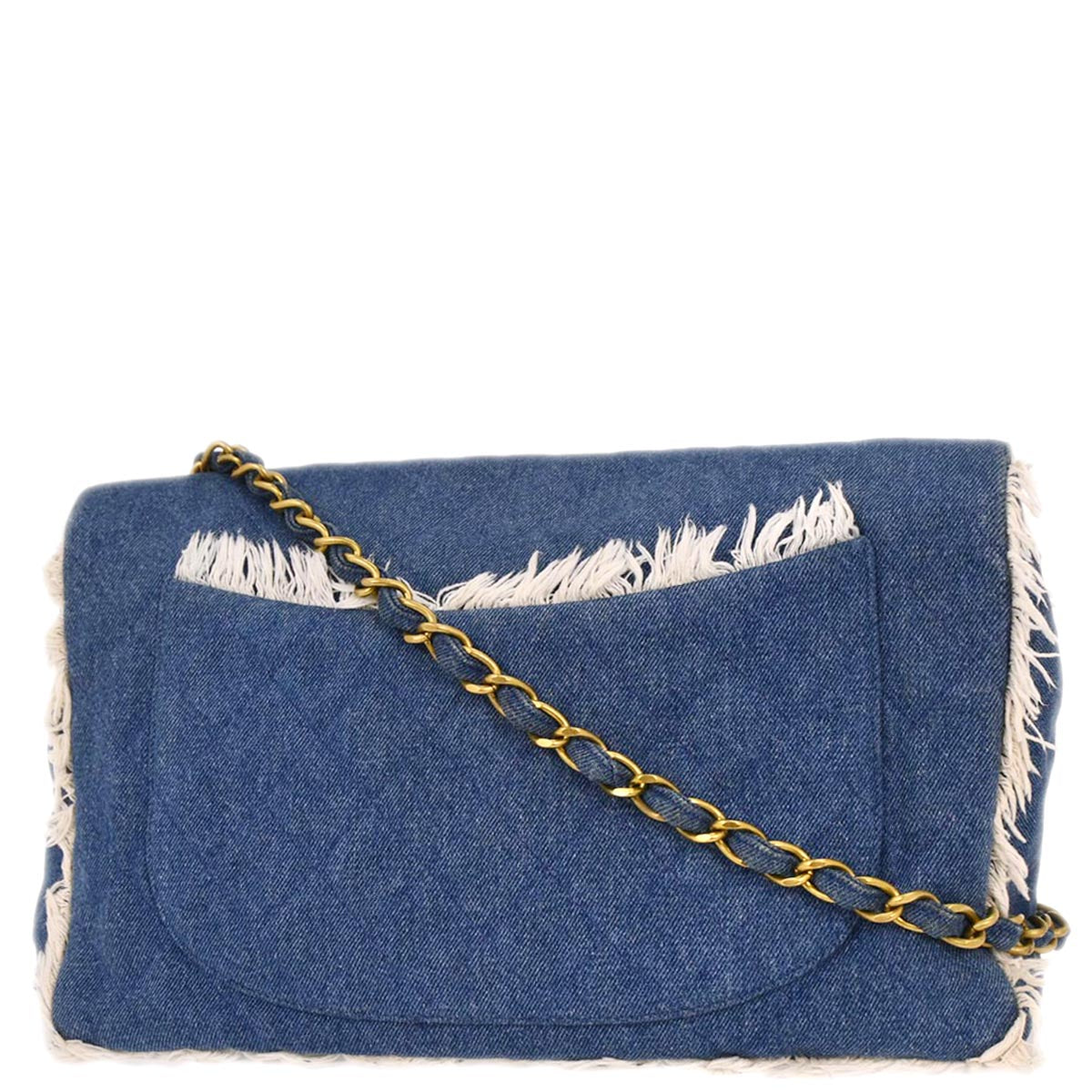 Chanel Blue Denim Shoulder Bag