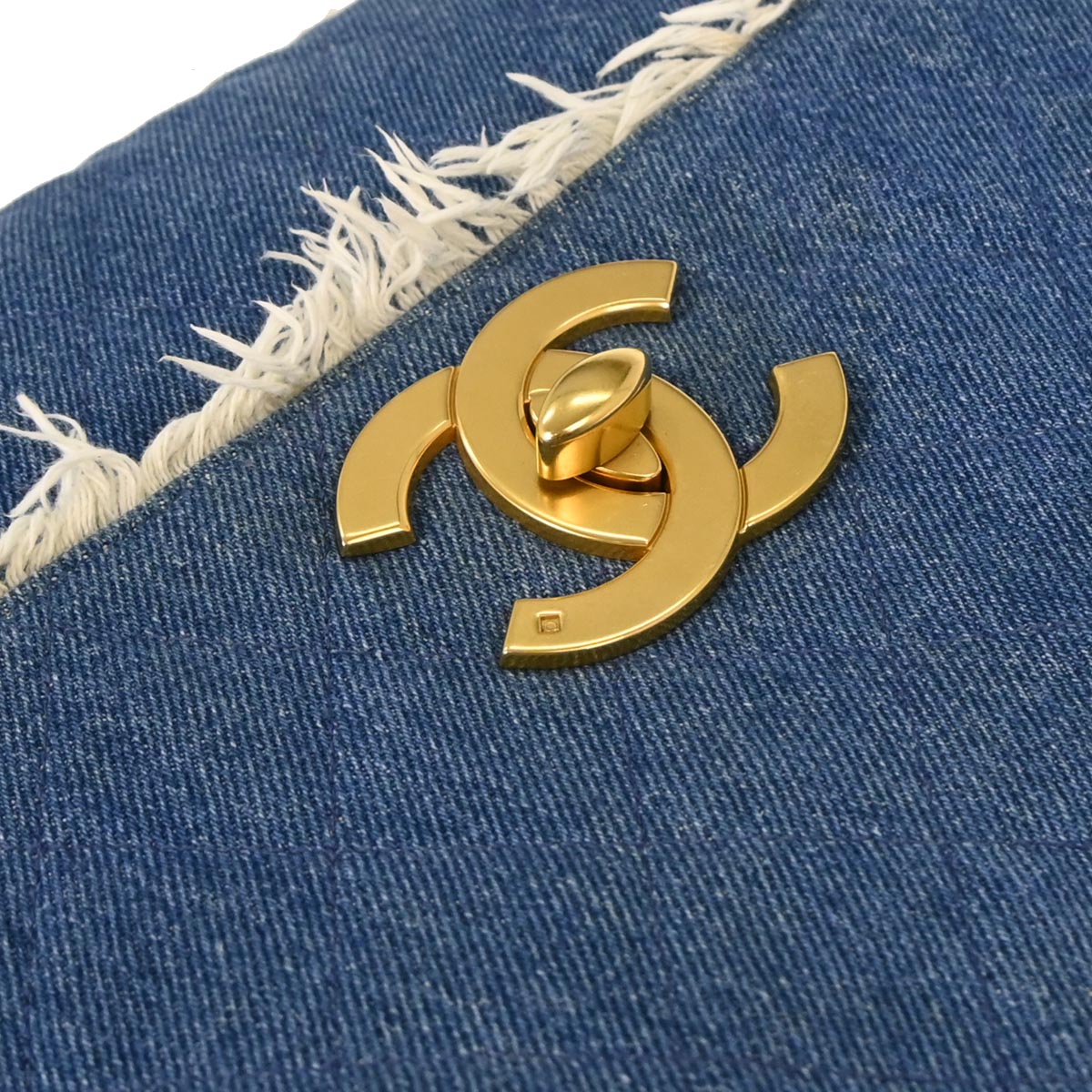 Chanel Blue Denim Shoulder Bag