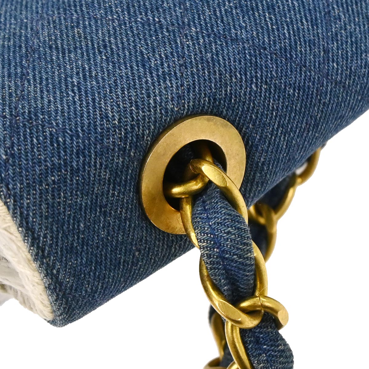 Chanel Blue Denim Shoulder Bag