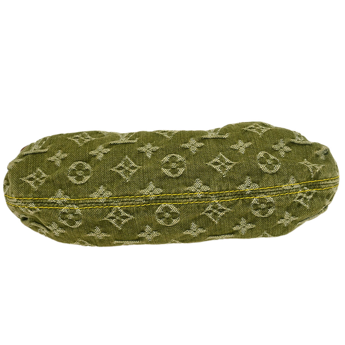 Louis Vuitton Khaki Monogram Denim Mini Pleaty Handbag M95217