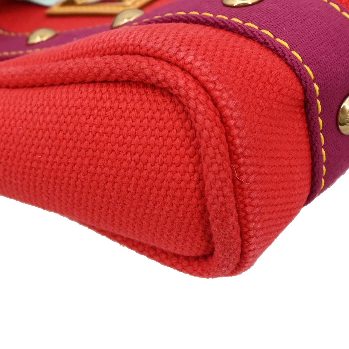 Louis Vuitton Red Purple Antigua Cabas PM Tote Bag M40037