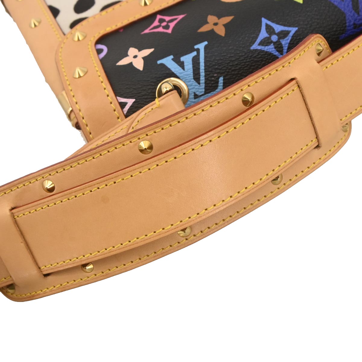 Louis Vuitton * Black Pony hair Sac Dalmatian Handbag M92825