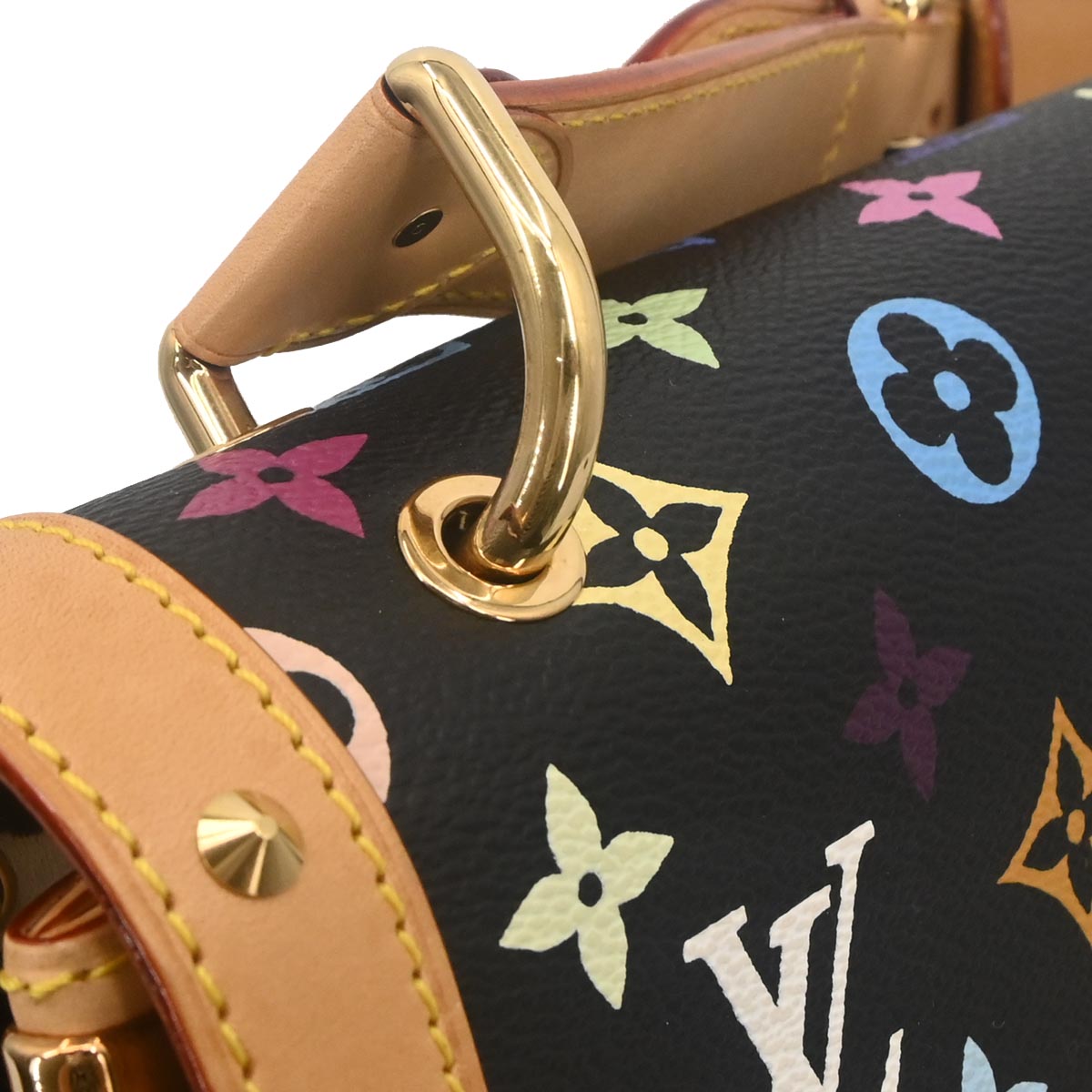 Louis Vuitton * Black Pony hair Sac Dalmatian Handbag M92825