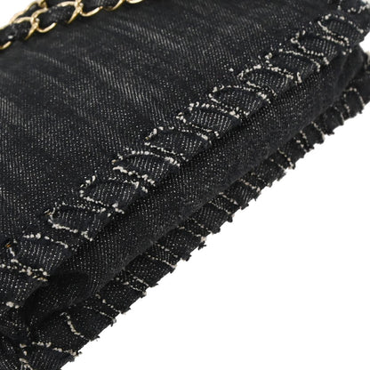 Chanel Indigo Denim Night Flight Mademoiselle Lock Shoulder Bag