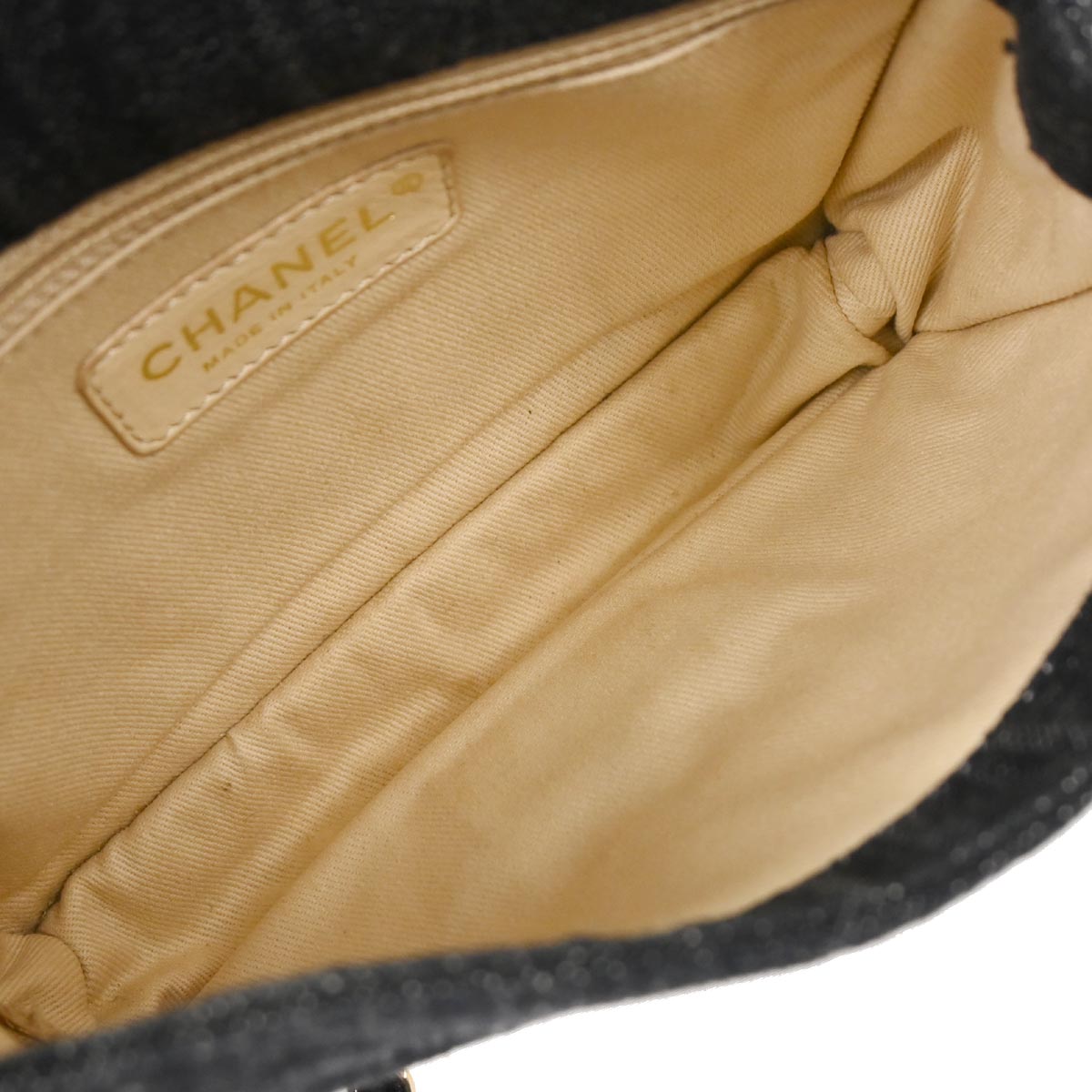 Chanel Indigo Denim Night Flight Mademoiselle Lock Shoulder Bag