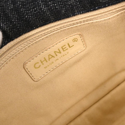Chanel Indigo Denim Night Flight Mademoiselle Lock Shoulder Bag