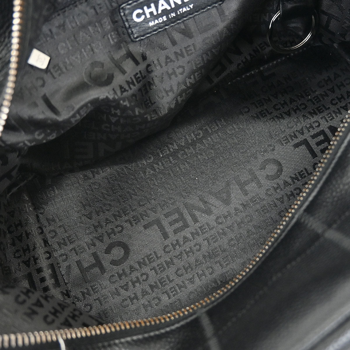 Chanel Black Caviar Chocobar Handbag