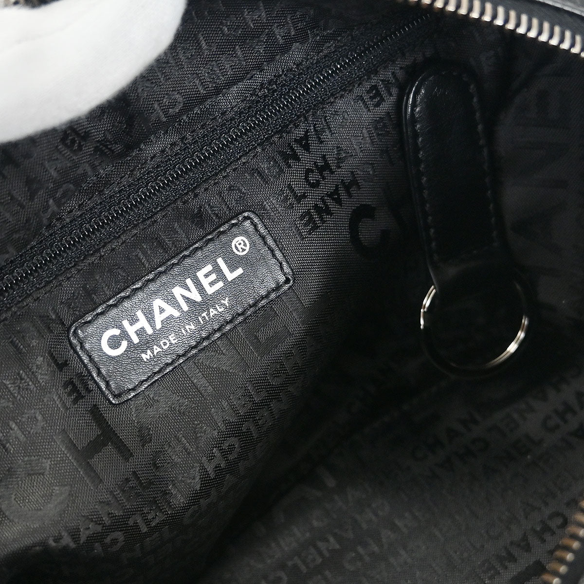Chanel Black Caviar Chocobar Handbag