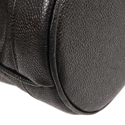 Chanel Black Caviar Drawstring Bucket Shoulder Bag
