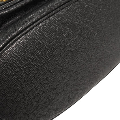 Chanel Black Caviar Drawstring Bucket Shoulder Bag