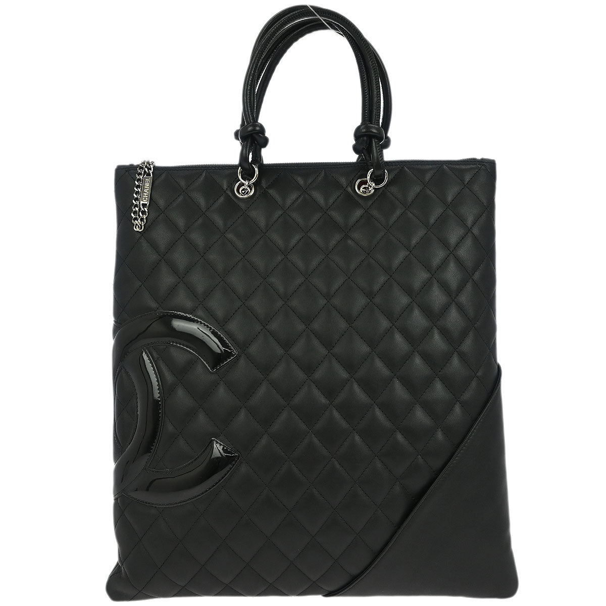Chanel 2005-2006 Black Calfskin Cambon Ligne Handbag