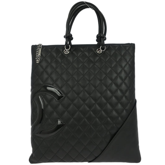 Chanel 2005-2006 Black Calfskin Cambon Ligne Handbag