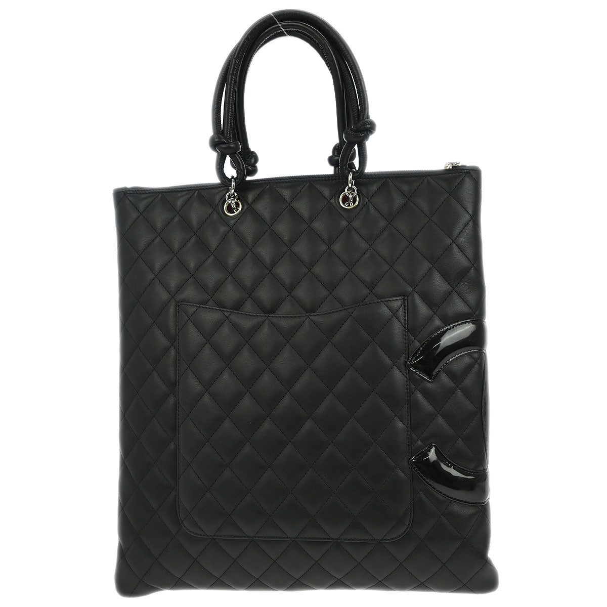 Chanel 2005-2006 Black Calfskin Cambon Ligne Handbag