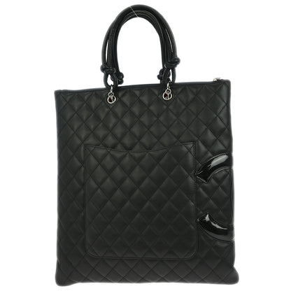 Chanel 2005-2006 Black Calfskin Cambon Ligne Handbag