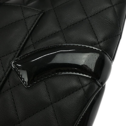 Chanel 2005-2006 Black Calfskin Cambon Ligne Handbag