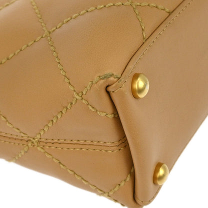 Chanel 2005-2006 Beige Calfskin Wild Stitch Tote Bag