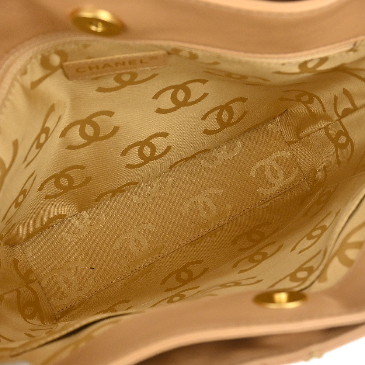Chanel 2005-2006 Beige Calfskin Wild Stitch Tote Bag
