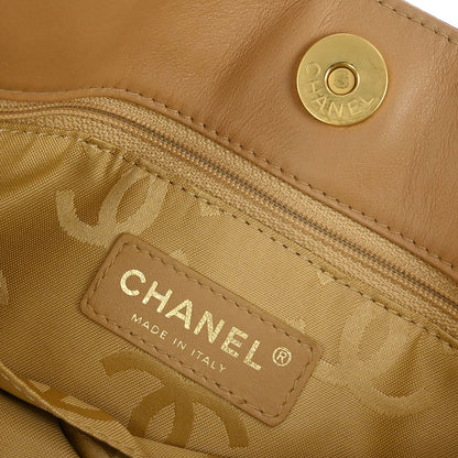 Chanel 2005-2006 Beige Calfskin Wild Stitch Tote Bag