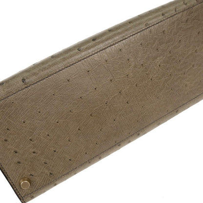 Hermes * Mousse Ostrich Kelly 28 Sellier 2way Shoulder Handbag