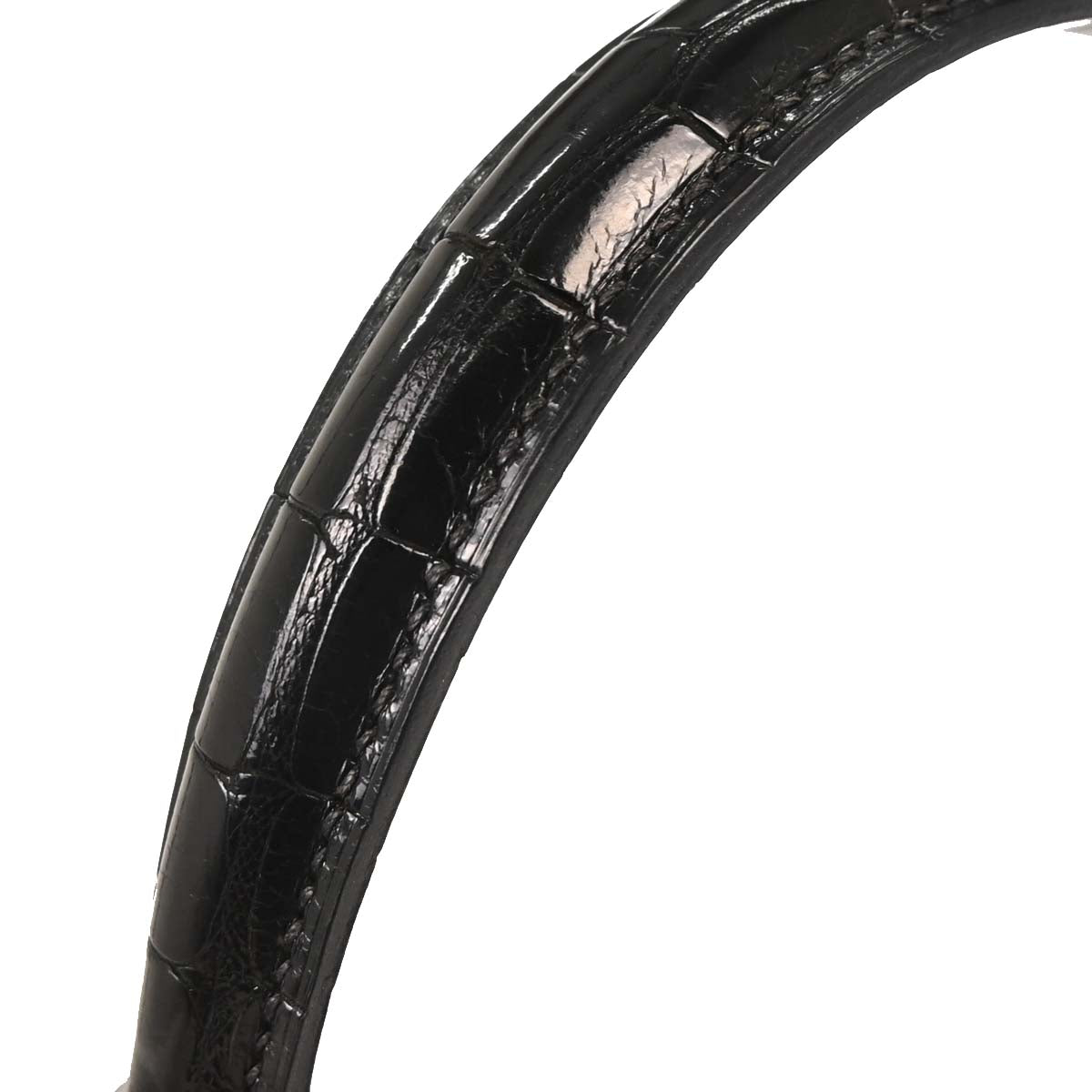 Hermes * Black Alligator Kelly 28 Sellier 2way Shoulder Handbag