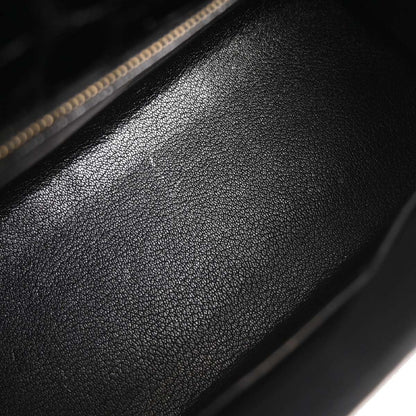 Hermes * Black Alligator Kelly 28 Sellier 2way Shoulder Handbag