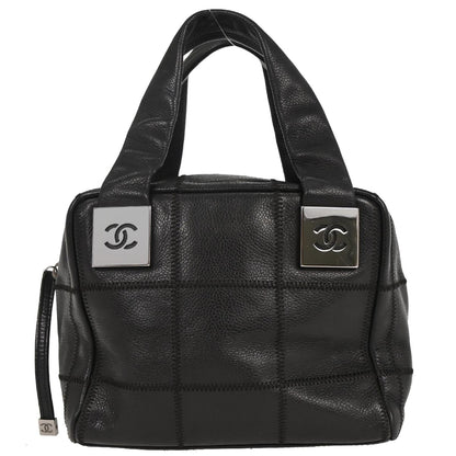 Chanel Black Caviar Choco Bar Handbag