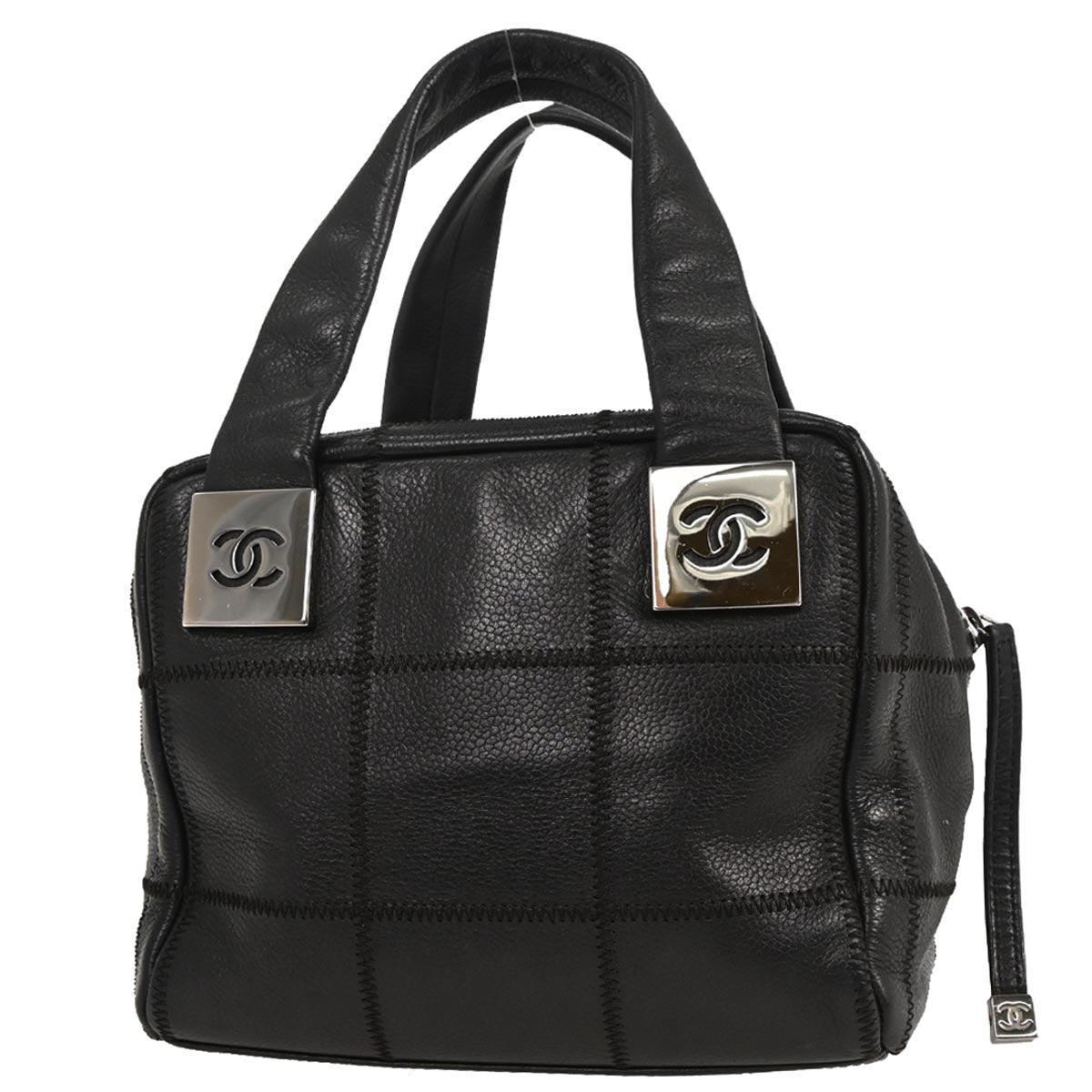 Chanel Black Caviar Choco Bar Handbag
