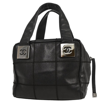 Chanel Black Caviar Choco Bar Handbag