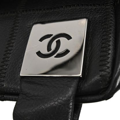 Chanel Black Caviar Choco Bar Handbag
