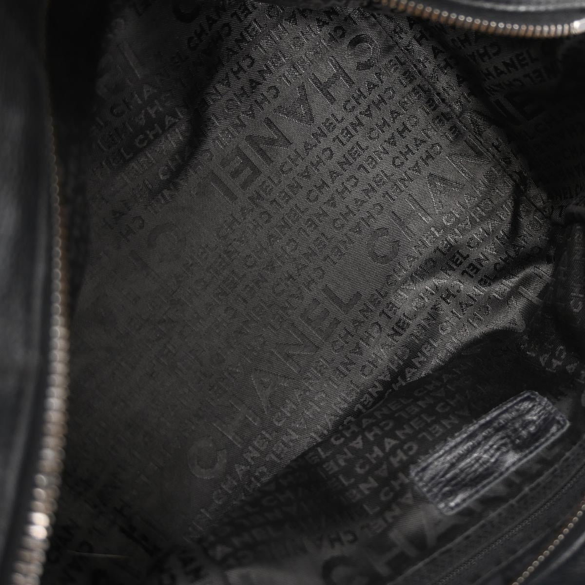 Chanel Black Caviar Choco Bar Handbag