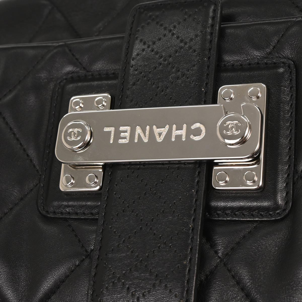 Chanel 2008-2009 Black Lambskin Handbag