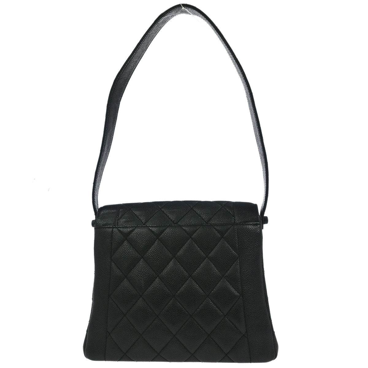 Chanel 1997-1999 Black Caviar Shoulder Bag