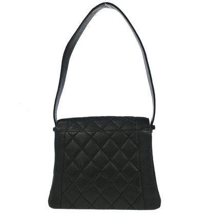 Chanel 1997-1999 Black Caviar Shoulder Bag