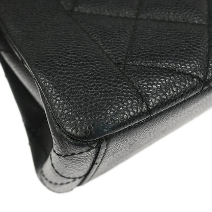 Chanel 1997-1999 Black Caviar Shoulder Bag