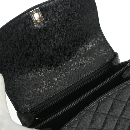 Chanel 1997-1999 Black Caviar Shoulder Bag