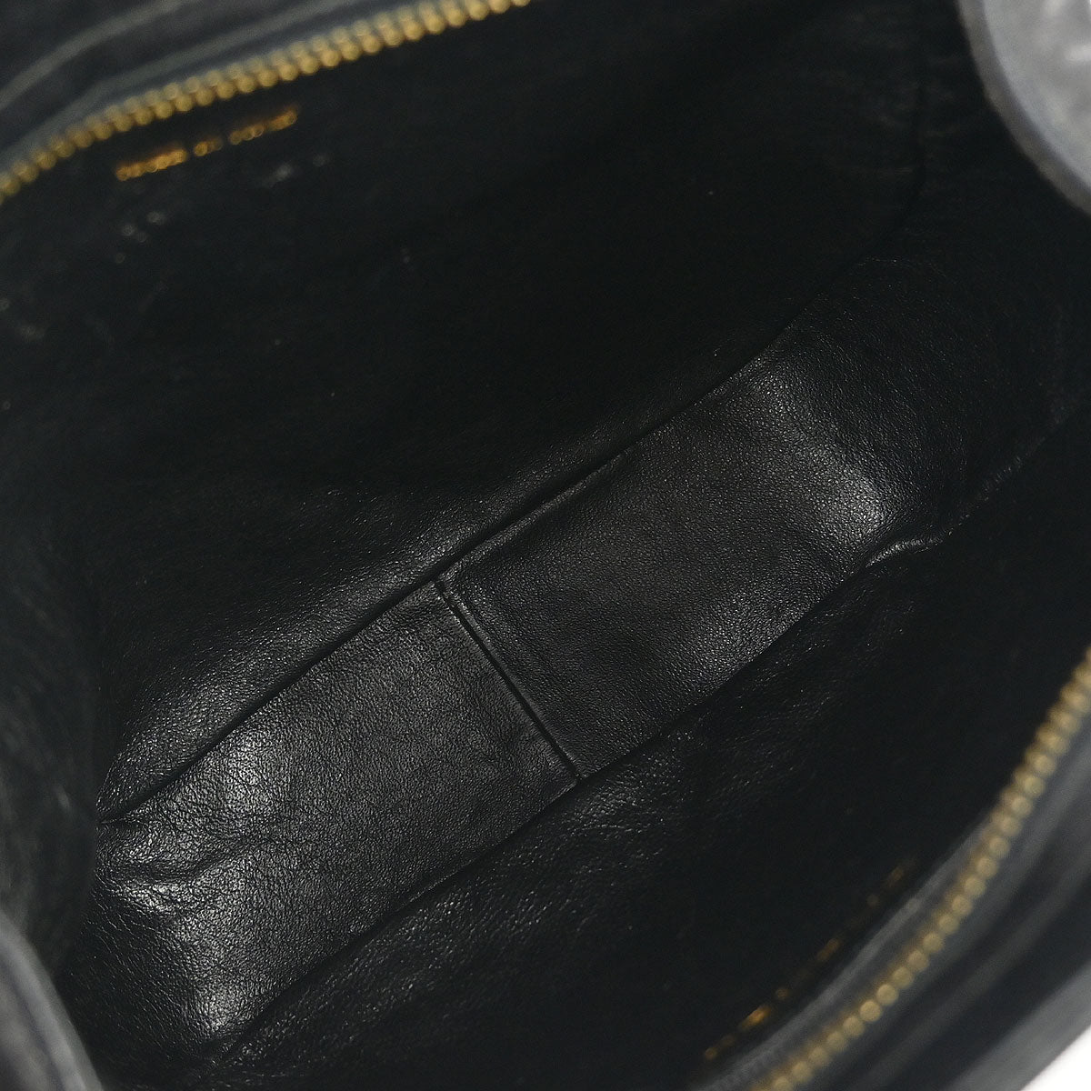 Chanel 1989-1991 Black Lambskin Shoulder Bag