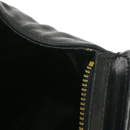 Chanel 1989-1991 Black Lambskin Shoulder Bag