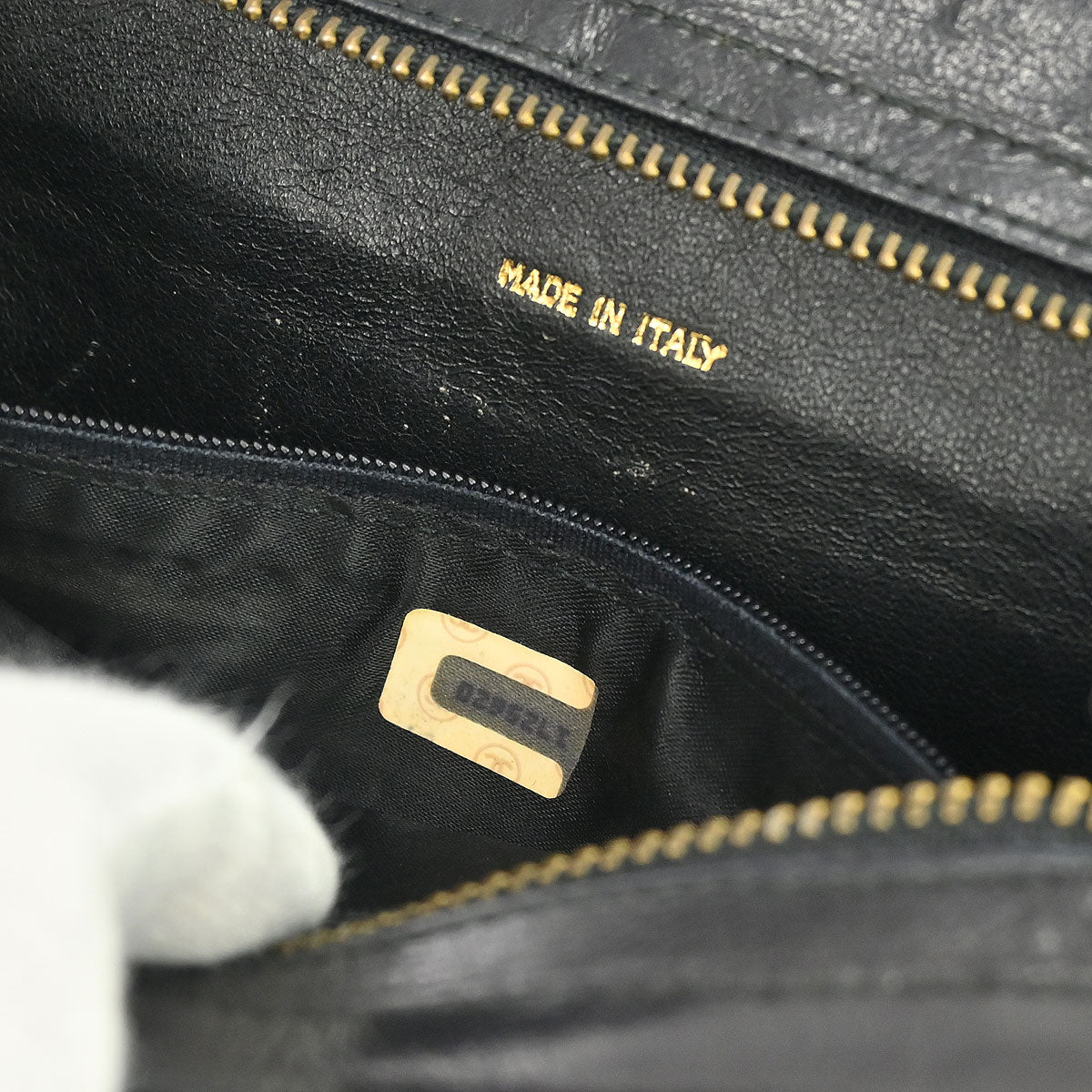 Chanel 1989-1991 Black Lambskin Shoulder Bag