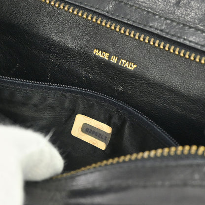 Chanel 1989-1991 Black Lambskin Shoulder Bag