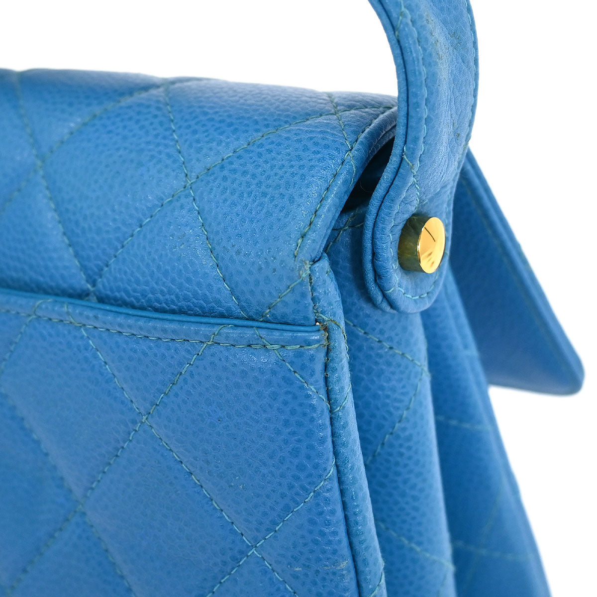 Chanel Blue Caviar Shoulder Bag
